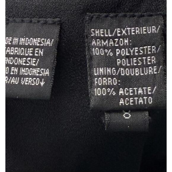 Liz Claiborne Sheath Dress Size 8 Black Cocktail Bow Back Womens VTG Y2K 90s - Picture 6 of 6